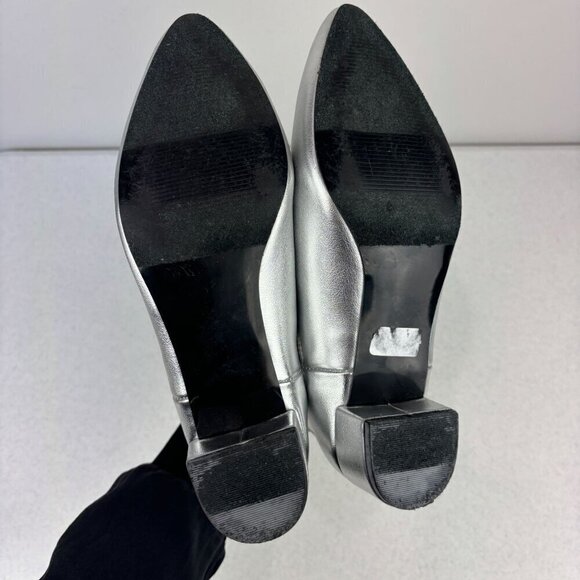 Union Bay Blair Metallic Silver Booties 7 - Picture 8 of 8